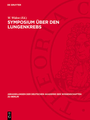cover image of Symposium über den Lungenkrebs